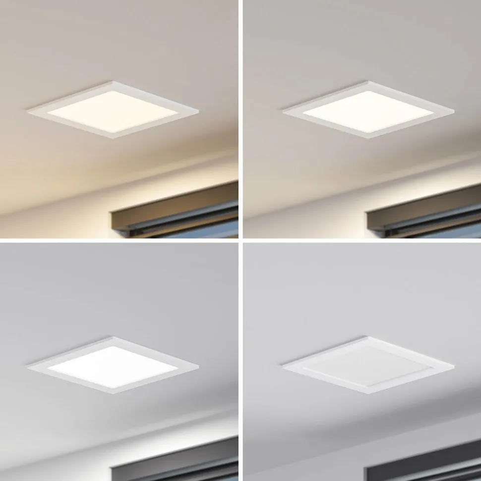 Prios LED-indbygningslampe Helina, hvid, 22 cm, 18 W, dæmpbar