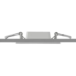 Prios LED-indbygningslampe Helina, sølv, 11,5 cm, dæmpbar
