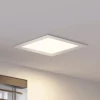 Prios LED-indbygningslampe Helina, sølv, 22 cm, 24 W, dæmpbar
