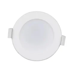 Prios LED-indbygningslampe Rida, sæt med 3, hvid, 10 cm, CCT, IP44