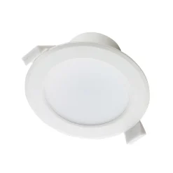 Prios LED-indbygningslampe Rida, sæt med 3, hvid, 19 cm, CCT, IP44