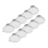 Prios LED-indbygningslampe Rida, sæt med 10, hvid, 12 cm, CCT, IP44