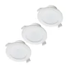 Prios LED-indbygningslampe Rida, sæt med 3, hvid, 15 cm, CCT, IP44