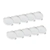 Prios LED-indbygningslampe Rida, sæt med 10, hvid, 10 cm, CCT, IP44