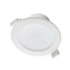Prios LED-indbygningslampe Rida, sæt med 10, hvid, 10 cm, CCT, IP44