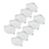 Prios LED-indbygningslampe Rida, sæt med 10, hvid, 15 cm, CCT, IP44
