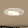 Prios LED-indbygningslampe Shima, hvid, 7 W, 3000K, dæmpbar