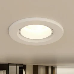 Prios LED-indbygningslampe Shima, hvid, 7 W, 3000K, dæmpbar