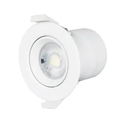 Prios LED indbygningslampe Shima, hvid, 7W, 3000K, 3 enheder, dæmpbar