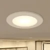 Prios LED-indbygningsspot Rida, hvid. Ø 10 cm, CCT, IP44
