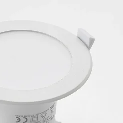 Prios LED-indbygningsspot Rida, hvid. Ø 12 cm, CCT, IP44