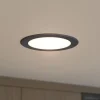 Prios LED indbygningsspot Rida, sort, 14,5 cm, 12 W, CCT