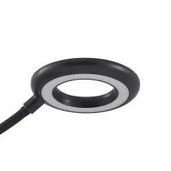 Prios LED-klemmelygte Harumi, sort, genopladeligt batteri, USB, 51 cm