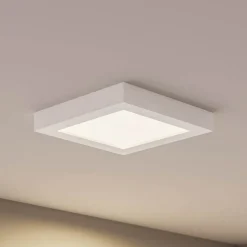Prios LED-loftlampe Alette, hvid, 22,7 cm 24W, dæmpbar