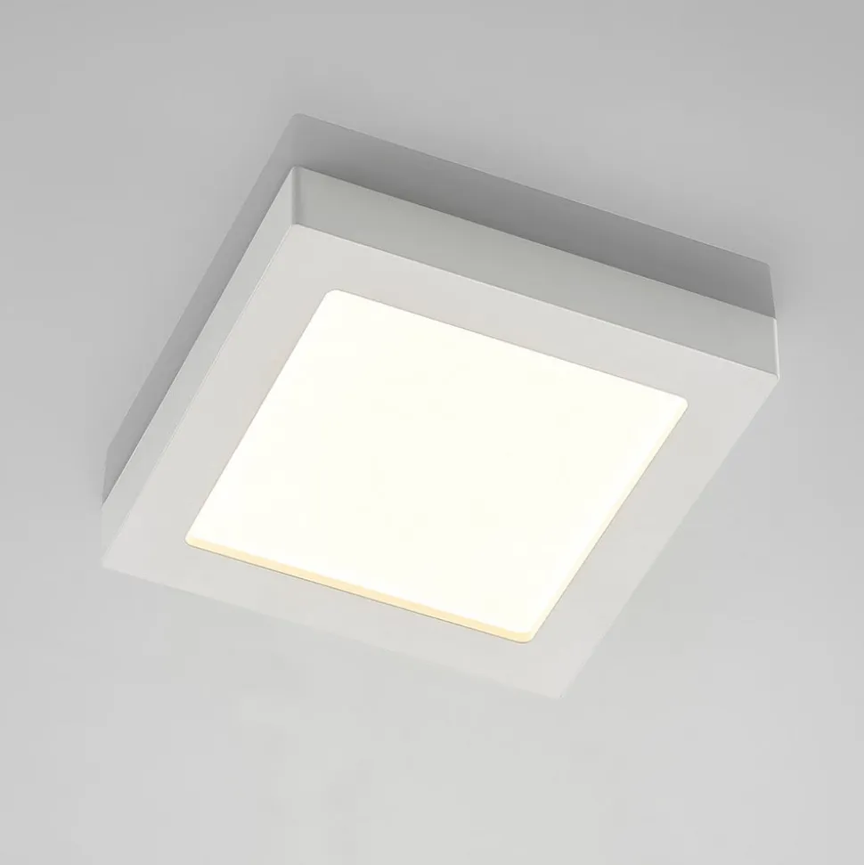 Prios LED-loftlampe Alette, hvid, 22,7 cm 24W, dæmpbar