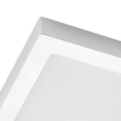 Prios LED-loftlampe Alette, sølv, 22,7 cm, 24W, dæmpbar