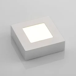 Prios LED-loftlampe Alette, sølv, 12,2 cm, dæmpbar