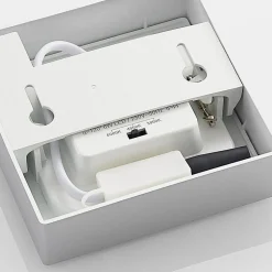 Prios LED-loftlampe Alette, sølv, 12,2 cm, dæmpbar