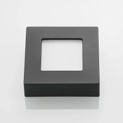 Prios LED-loftlampe Alette, sort, 6 W, CCT, dæmpbar