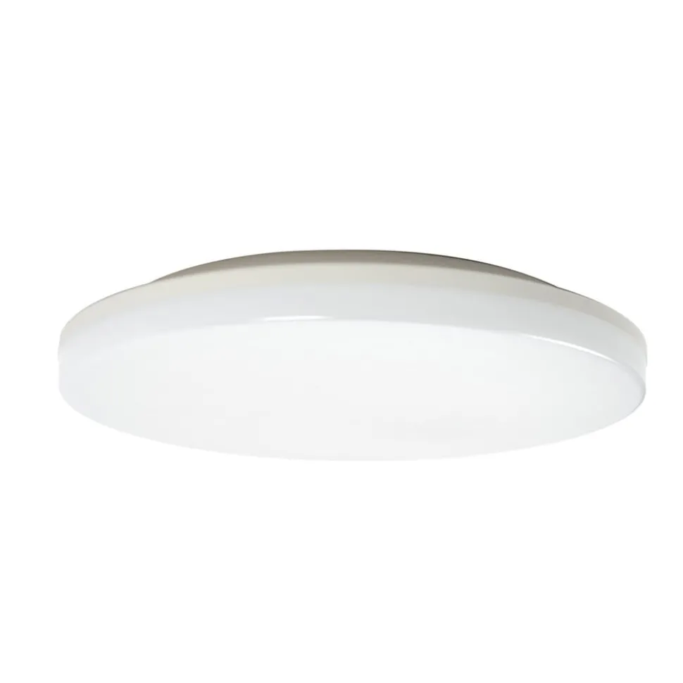 Prios LED-loftlampe Artin, Ø 33 cm, hvid, CCT, IP65