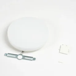 Prios LED-loftlampe Artin, Ø 33 cm, hvid, CCT, IP65