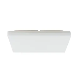Prios LED-loftlampe Artin, 33 cm, hvid, kantet, sensor