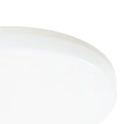Prios LED-loftlampe Artin, Ø 28 cm, hvid, CCT, IP65
