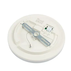 Prios LED-loftlampe Artin, Ø 28 cm, hvid, CCT, IP65