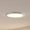 Prios LED-loftlampe Aureka, Ø 33 cm, sølv, metal