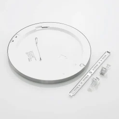 Prios LED-loftlampe Aureka, Ø 33 cm, sølv, metal