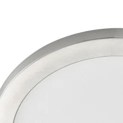 Prios LED-loftlampe Aureka, Ø 33 cm, sølv, metal