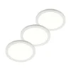 Prios LED-loftlampe Aureka, sæt med 3, sensor, Ø 33 cm, hvid