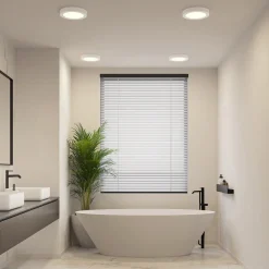 Prios LED-loftlampe Edwina, hvid, 25 cm, sæt med 3 stk