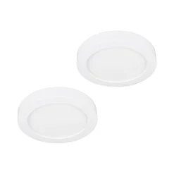 Prios LED-loftlampe Edwina, hvid, 12 cm, sæt med 2 stk