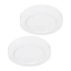 Prios LED-loftlampe Edwina, hvid, 23 cm, sæt med 2 stk