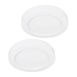 Prios LED-loftlampe Edwina, hvid, 23 cm, sæt med 2 stk