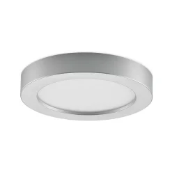 Prios LED-loftlampe Edwina, sølv, 23 cm, sæt med 2 stk