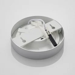 Prios LED-loftlampe Edwina, sølv, 18 cm, sæt med 2 stk