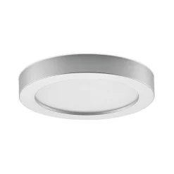 Prios LED-loftlampe Edwina, sølv, 25 cm, sæt med 10 stk