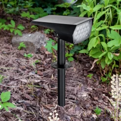 Prios LED-solspot Helier, 49 cm, sort, jordspyd