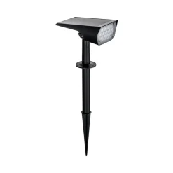 Prios LED-solspot Helier, 49 cm, sort, jordspyd