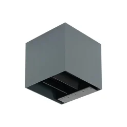 Prios LED-væglampe med solceller Lius, højde 15 cm, bevægelsessensor