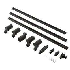 Prios 1 lyskilde skinnesystem Jorell, sort, 5 lyskilder, GU10