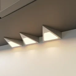 Prios Odia LED-underskabsbelysning, stål, 3 lyskilder.