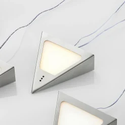 Prios Odia LED-underskabsbelysning, stål, 5 lyskilder.