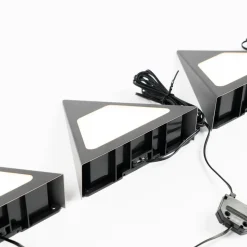 Prios Odia LED-underskabsbelysning, sort, 3 stk