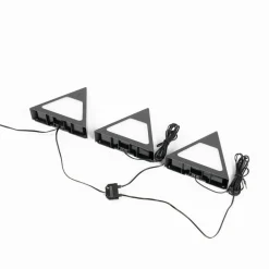 Prios Odia LED-underskabsbelysning, sort, 3 stk