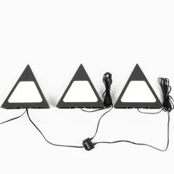 Prios Odia LED-underskabsbelysning, sort, 3 stk