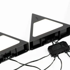 Prios Odia LED-underskabsbelysning, sort, sæt med 5 stk