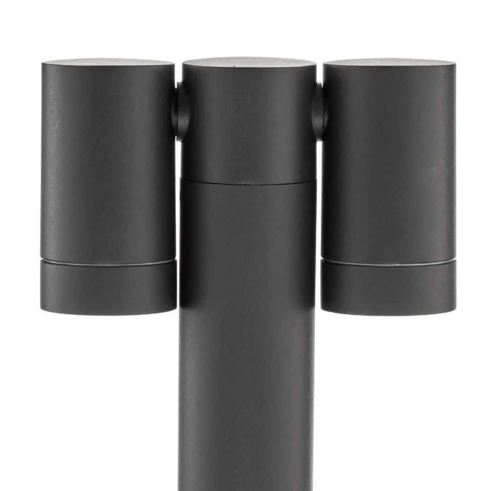 Prios spot med jordspyd Tulimar, 40 cm, antracit, 2 lyskilder